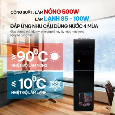 Cây Nước Nóng Lạnh Bình Âm Cao Cấp Fujihome WD606C 2