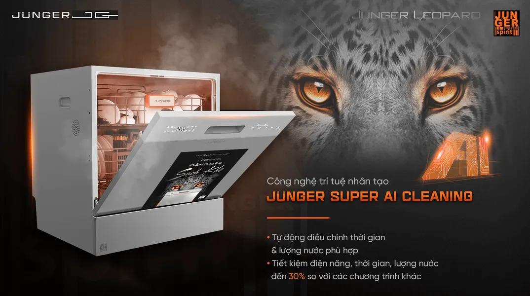 Máy Rửa Bát Junger DWJ-100 - Xuất Xứ Thái Lan