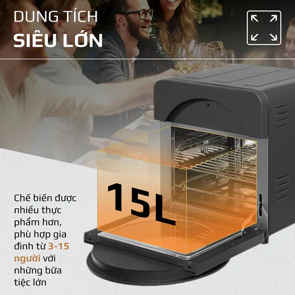 Nồi Chiên Không Dầu Olivo AF15