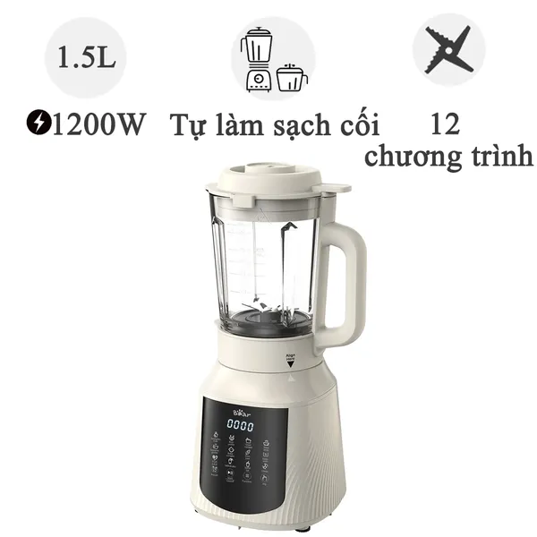 Máy Làm Sữa Hạt Đa Năng Bear PBJ-C16Q8 1.5 Lít