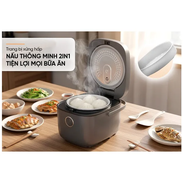Nồi Cơm Điện Tử 1.8 Lít Sunhouse SHD8923