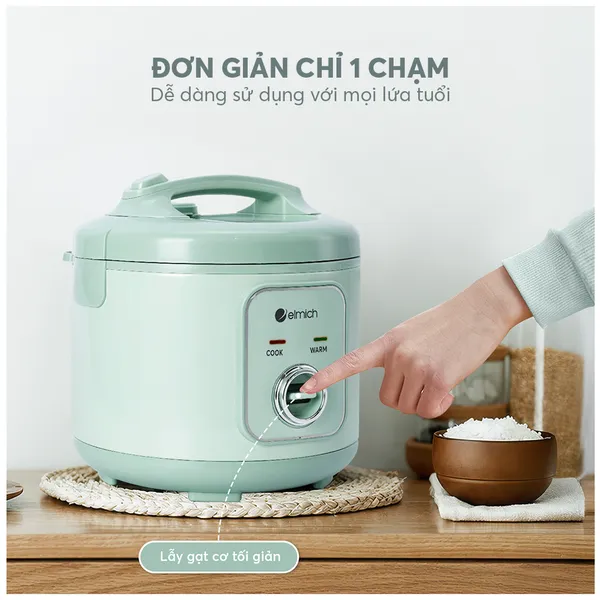 Nồi Cơm Điện Elmich RCE9257 1.2 Lít