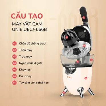 Máy Vắt Cam Unie UECJ-666B 12