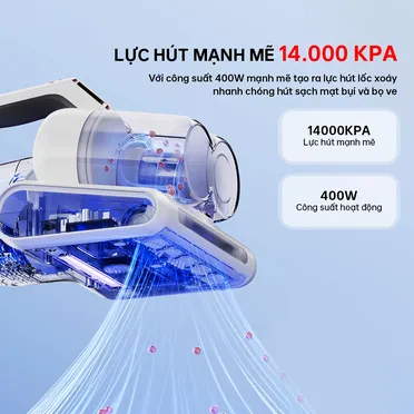 Máy Hút Bụi Đệm Giường Cầm Tay AQUA AQS-CMP105R(W)-VN 1