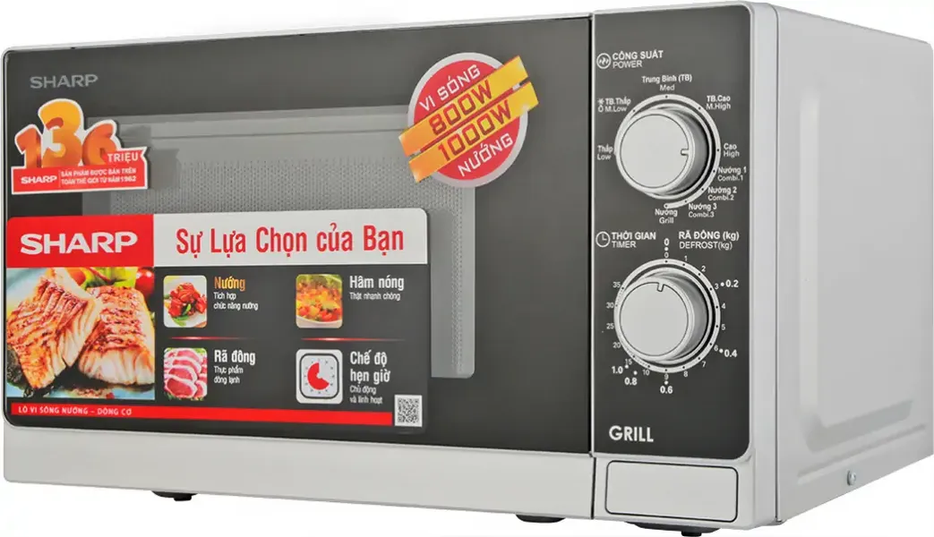 Lò vi sóng Sharp R-G222VN-S 20 lít