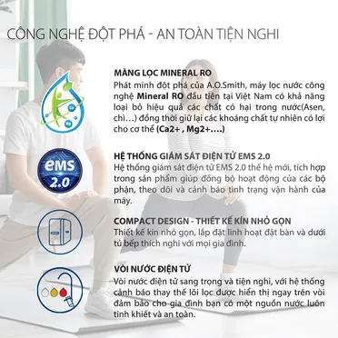 Máy Lọc Nước A. O. Smith Vita Plus 6