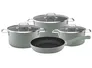 Bộ Nồi Nhôm Chống Dính Đáy Từ Elmich EL-5311Mnsize 16,20, 24, Chảo 26cm