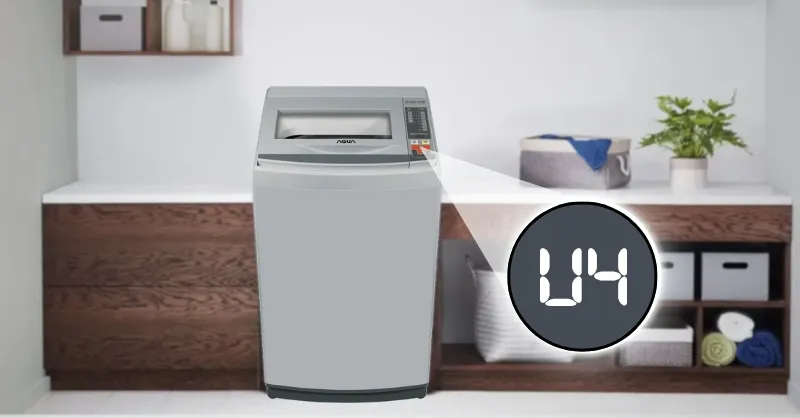 Lỗi U4 máy giặt Aqua là gì? Nguyên nhân và cách khắc phục