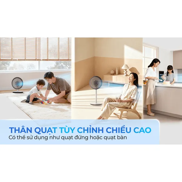 Quạt Tuần Hoàn Điều Khiển Giọng Nói Sharp PJ-CD227V-W 24W