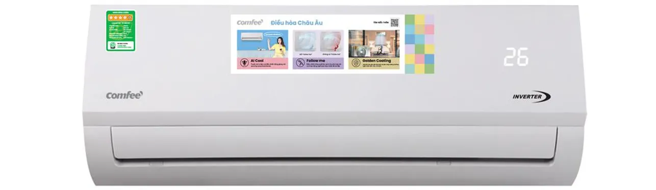 Máy Lạnh Comfee Inverter 1.5 Hp CFS-13VAFF-V