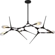 Đèn treo trần thủy tinh ECODL5 Đen