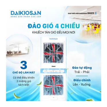 Quạt Điều Hòa 2 Tầng Công Suất Lớn Daikiosan DM211 11
