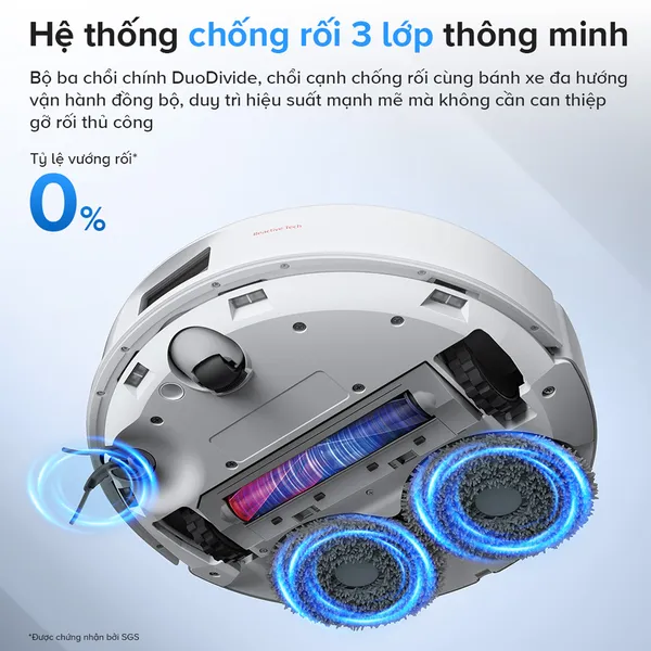 Robot Hút Bụi Lau Nhà Roborock Q Revo 5AE - Trắng