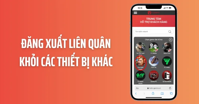 Hướng dẫn cách đăng xuất Liên Quân khỏi các thiết bị khác
