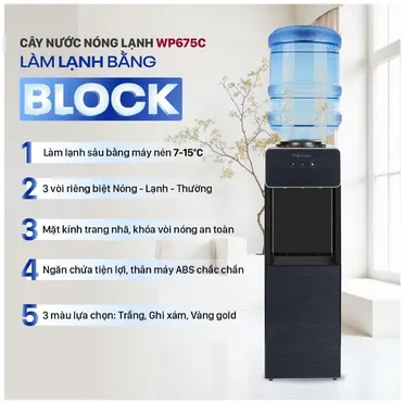 Cây Nước Nóng Lạnh Fujihome WD675C-B 1