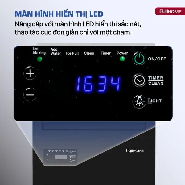 Máy Làm Đá Kèm Lọc Nước UF Fujihome IM45C