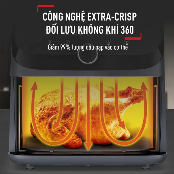 Nồi Chiên Không Dầu Tefal Mega EY855D68 7.5 Lít