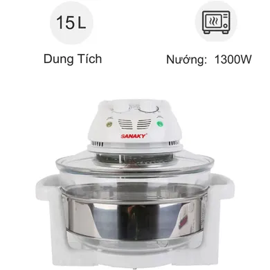 Lò nướng thủy tinh Sanaky VH-158T 15 lít