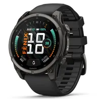 Đồng Hồ Thông Minh Garmin fenix 9 51mm Viền Titanium Carbon Dây Silicone