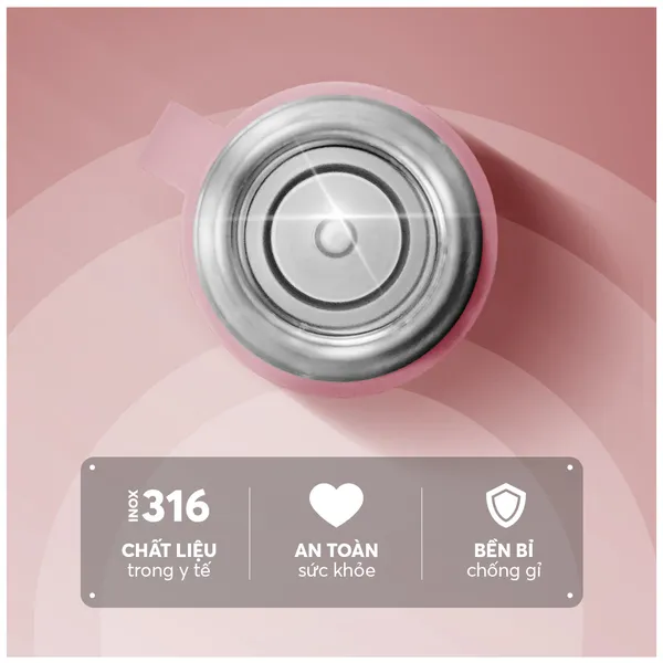 Bình Giữ Nhiệt Inox 316 Elmich EL8306PK 500ml