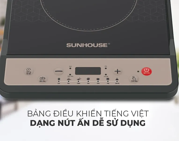 Bếp từ đơn Sunhouse SHD6160 1800W (Tặng Kèm Nồi)