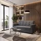 Sofa Giường Thư Giãn Elle Xám đậm