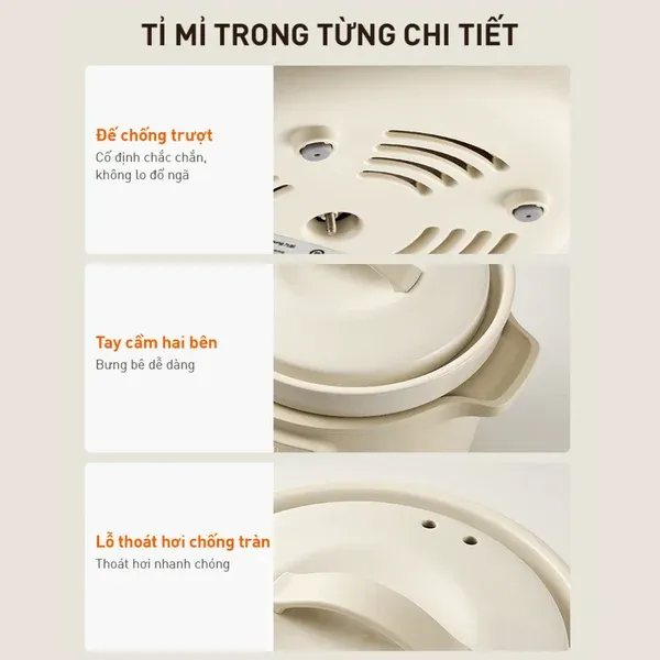 Nồi Nấu Chậm Cho Bé Ăn Dặm Joyoung JSC-316 3 Lít