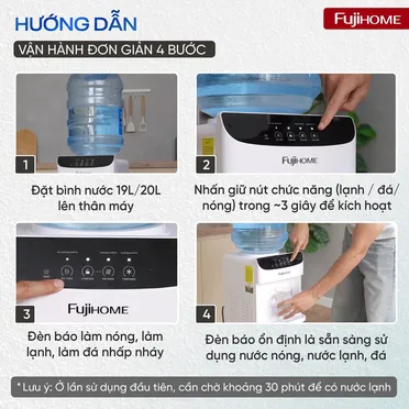 Máy Nóng Lạnh Tích Hợp Làm Đá Fujihome WD593C-IM 8
