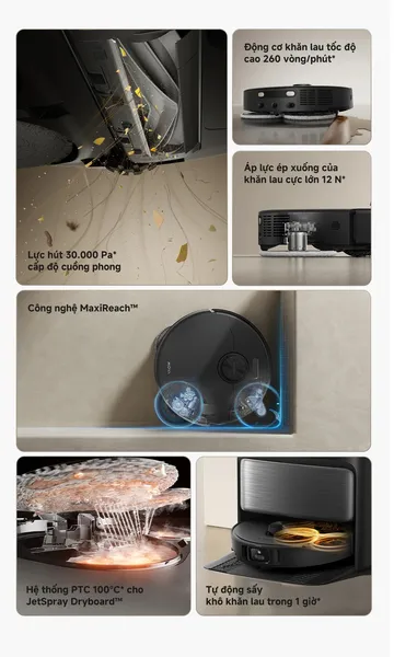 Robot Hút Bụi Lau Nhà Mova P70 Pro Ultra
