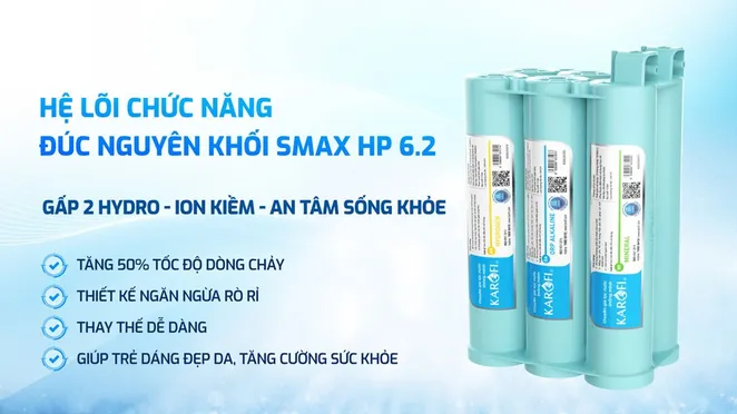 Máy Lọc Nước Nóng Nguội Lạnh Karofi KAD-M29 Màng RO Mỹ 100 GPD - 11 Lõi 13
