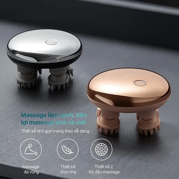 Máy Massage Đầu Mini Philips PPM1301 Hồng