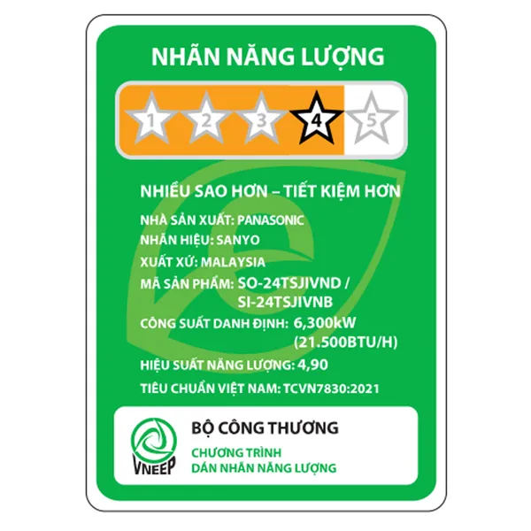 Máy Lạnh Sanyo Inverter 2.5 Hp SO/SI-24TSJIVNB