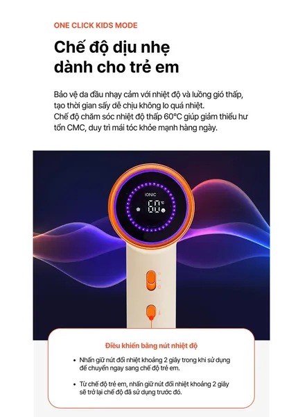 Máy Sấy Tóc Tốc Độ Cao Jenniferoom JRG-HD1502LOM 1450W