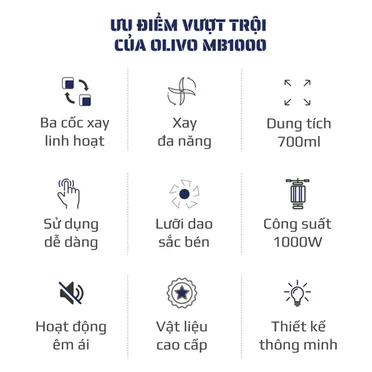 Máy Xay Sinh Tố Mini Olivo MB1000 2
