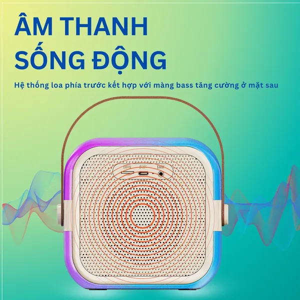 Bộ Loa Karaoke Mini Bluetooth iCore ISM59 Kèm 1 Micro