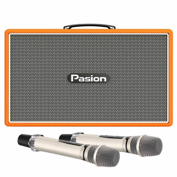 Loa Karaoke Di Động Xách Tay Paramax PASION Outro ( Orange Leather)