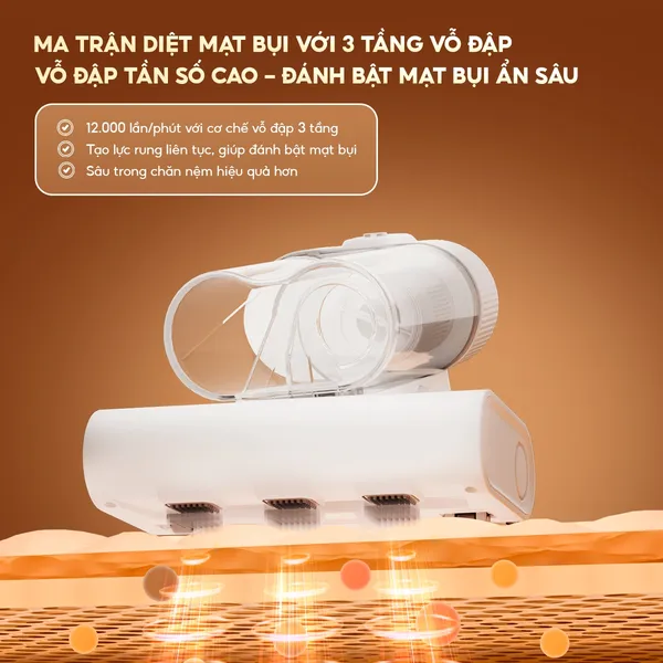 Máy Hút Bụi Đệm Giường Aqua ASM-Y201(W) - Màu Trắng