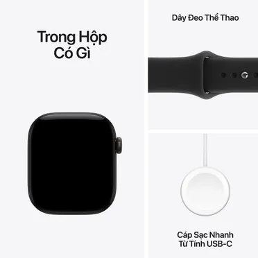 Apple Watch Series 12 GPS 46mm Viền Nhôm Dây Silicone