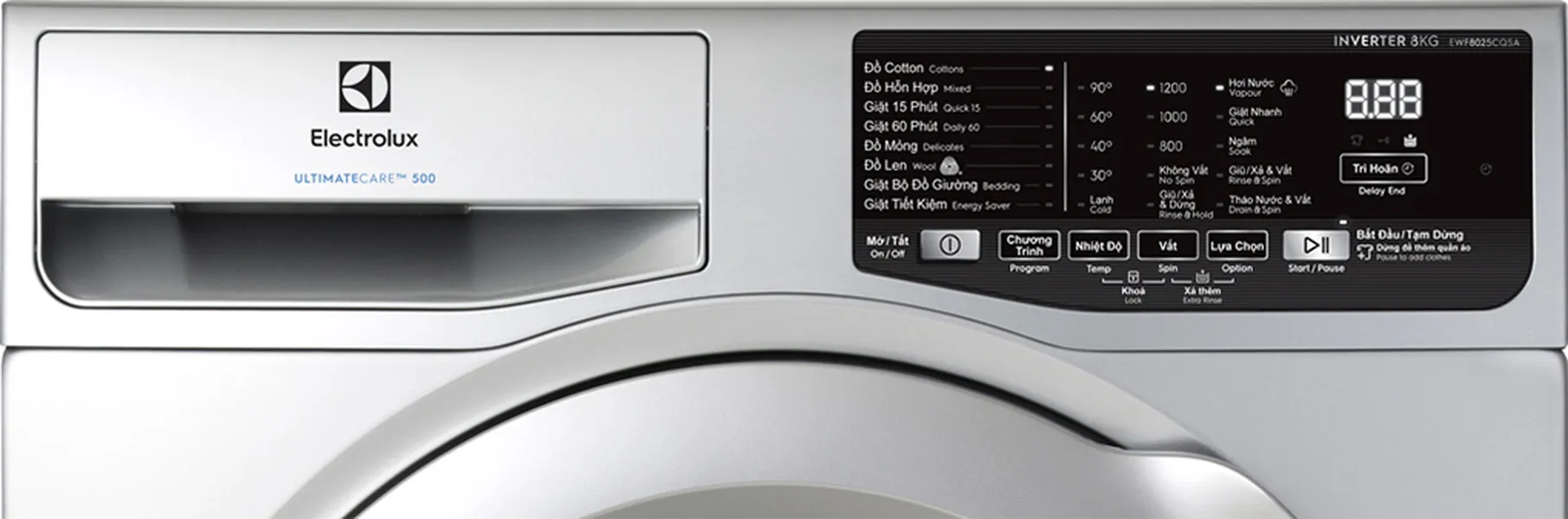 Máy Giặt Electrolux Inverter 8.0 Kg EWF8025CQSA