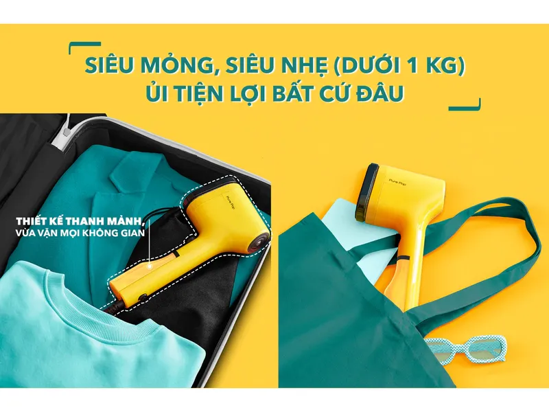 Bàn Ủi Hơi Nước Cầm Tay Pure Pop Tefal DT2026E1