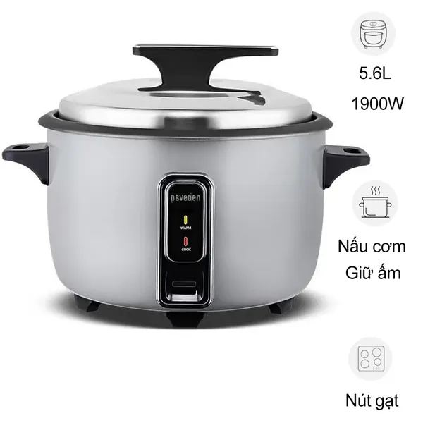 Nồi Cơm Công Nghiệp Paveden PRC-619GR 5.6 Lít