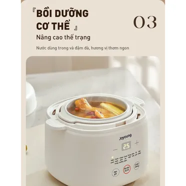 Nồi Nấu Chậm Cho Bé Ăn Dặm Joyoung JSC-107 1.0 Lít 15