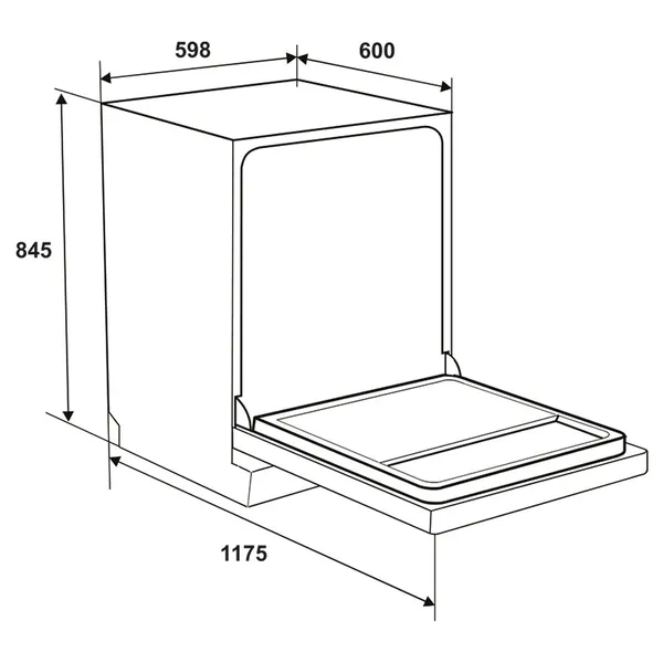 Máy Rửa Chén Độc Lập Hafele HDW-F602TS (535.29.551)