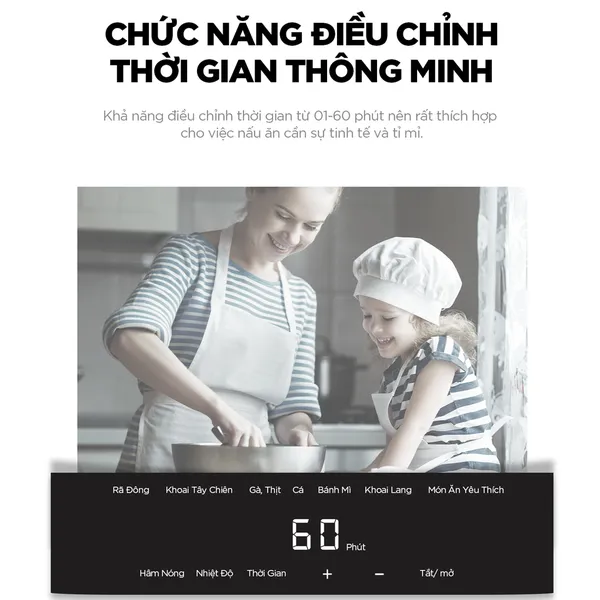 Nồi Chiên Không Dầu Cuckoo CAF-G0510T/BKVNCV Màu Đen