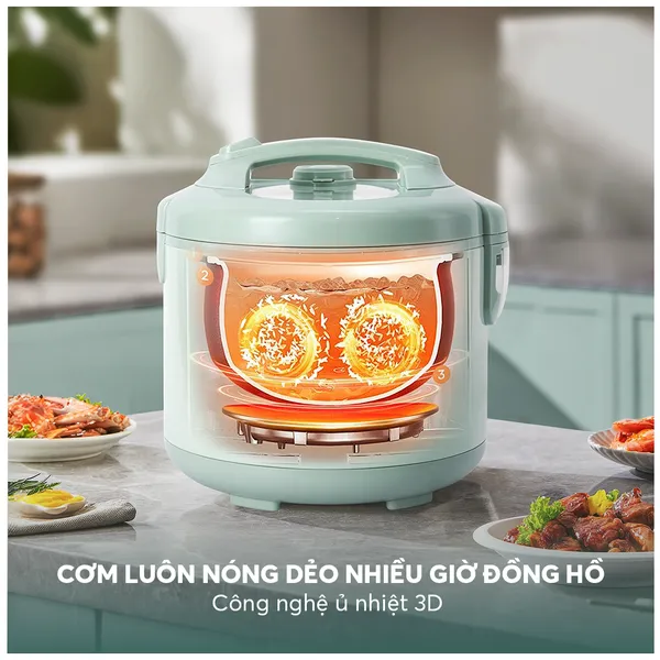 Nồi Cơm Điện Elmich RCE9257 1.2 Lít