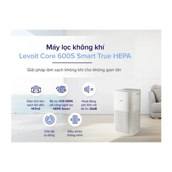 Máy Lọc Không Khí Levoit Core 600S 70W