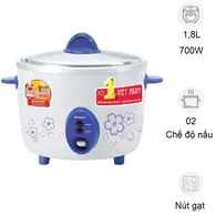 Nồi Cơm Điện Sharp KSH-D19V 1.8 Lít Xuất sứ Thái Lan