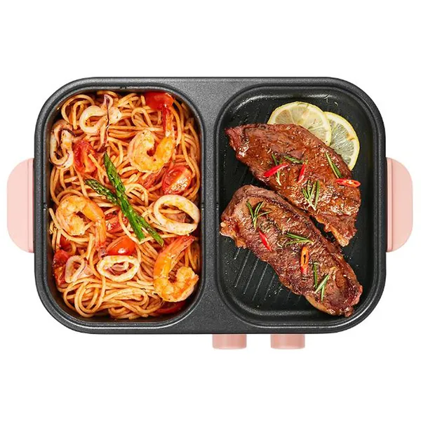 Bếp Lẩu Nướng Đa Năng Bear DKL-C12D1 - Hàng Quốc Tế - Bản Tiếng Anh