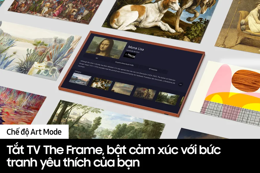 Lifestyle Tivi QLED Khung Tranh Samsung 4K 55 Inch QA55LS03B