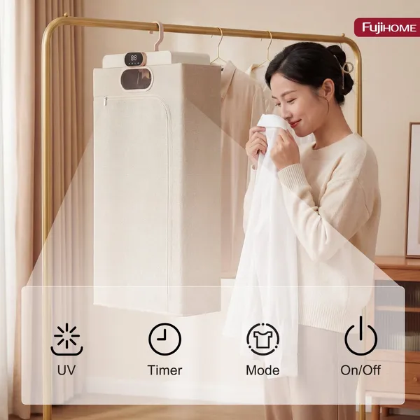 Máy Sấy Quần Áo Và Khử Trùng UV Gấp Gọn Fujihome FCD16